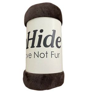 UnHide Lil' Marshmallow Blanket Chocolate Brown For Love Not Fur Throw New Marsh